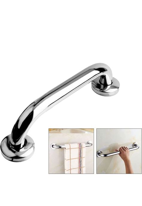 Set 2 Barras Seguridad Baño WC Pasamanos Acero Inoxidable 40 CM-2