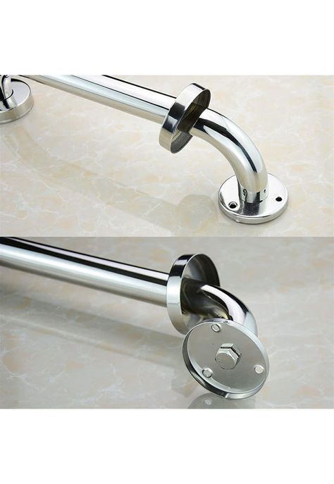 Set 2 Barras Seguridad Baño WC Pasamanos Acero Inoxidable 40 CM-3
