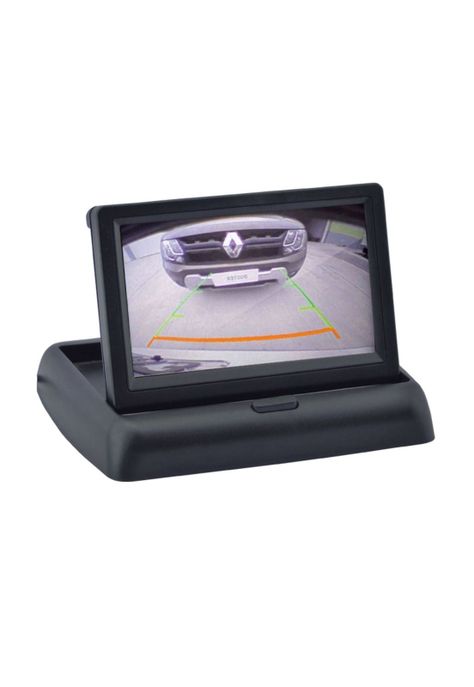 Pantalla Cámara Auto Retrovisor Retroceso Rebatible 4.3-0