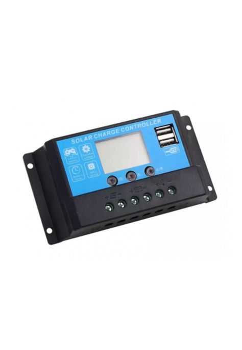 Controlador Regulador Carga Solar Digital 12 V 24 V 30a 2 USB-1