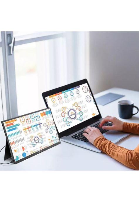 Monitor Portátil 15.6'' Full HD Hdmi Notebook Smartphone Parlante-2