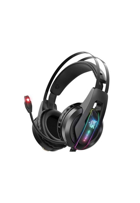 Audífonos Gamer Computador Luz LED Micrófono-0