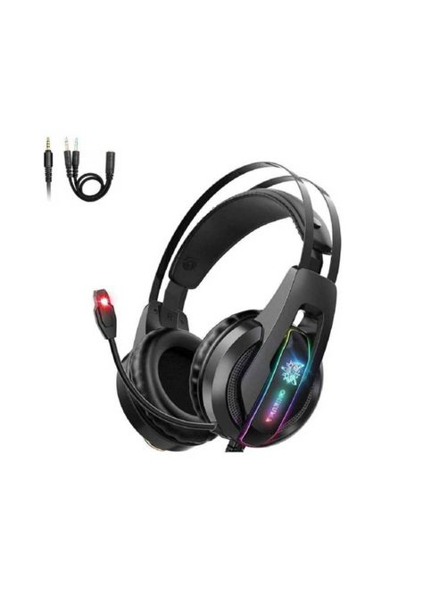 Audífonos Gamer Computador Luz LED Micrófono-1