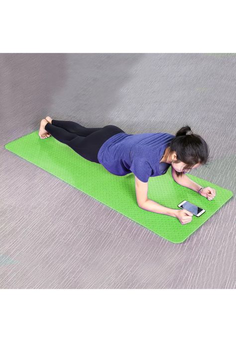 Mat Alfombrilla Yoga Pilates Ejercicio 8 MM Verde-6