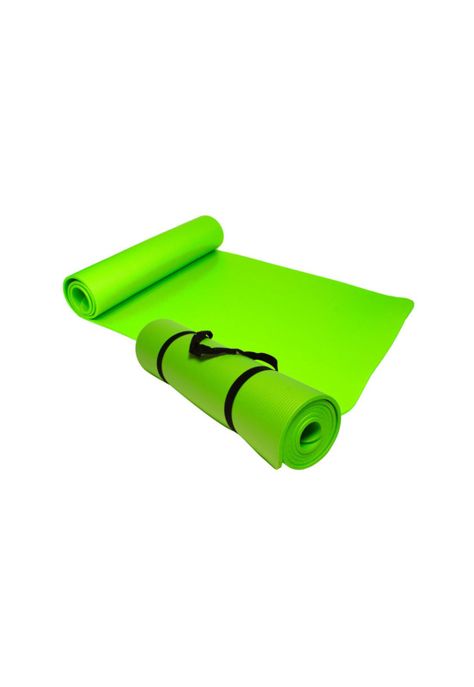 Mat Alfombrilla Yoga Pilates Ejercicio 8 MM Verde-3