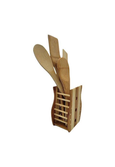 Set 4 Utensilios Cocina Madera 30 CM-2