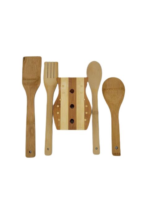 Set 4 Utensilios Cocina Madera 30 CM-3