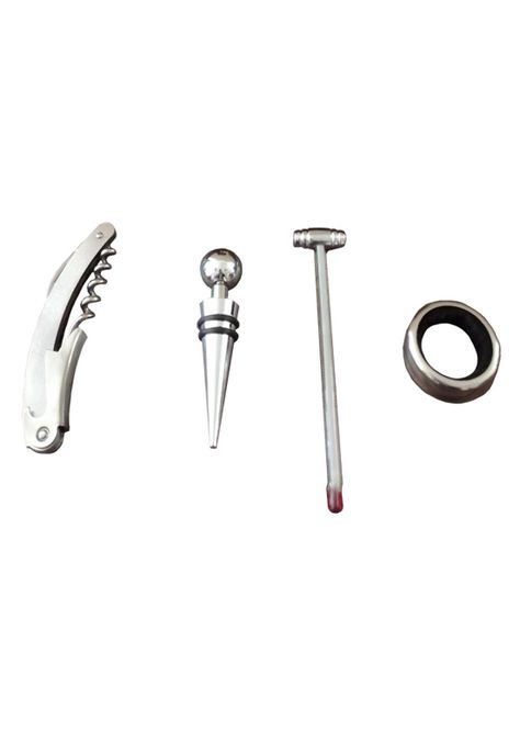 Set Vino 4 Accesorios En Caja Madera-1