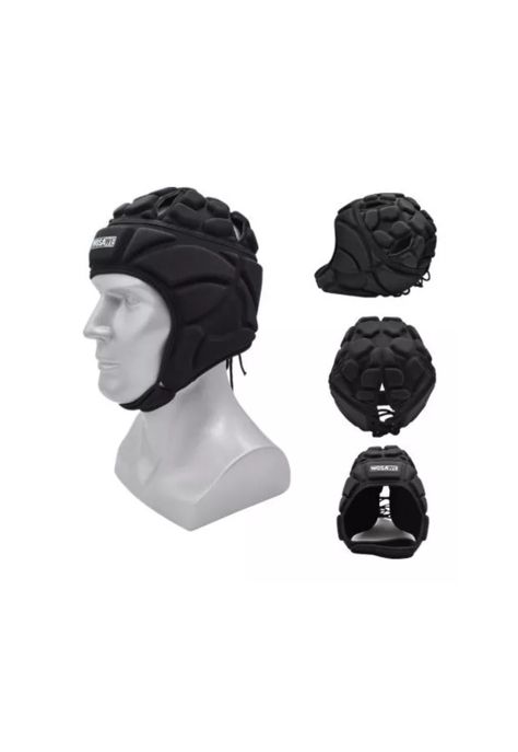 Casco Protector Rugby Arquero S Negro-4