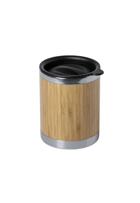 Vaso MUG Tapa Acero Bambú Lubon 300 ML-0