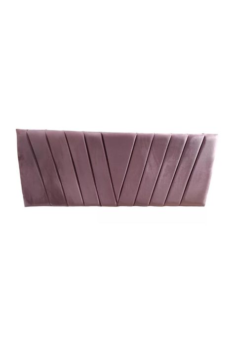 Respaldo Moderno Lineal En V 2 Plazas 150x60 CM Palo Rosa Felpa-0