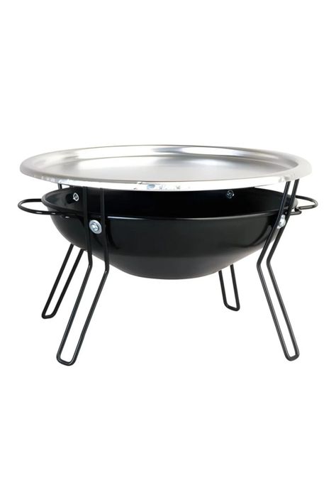 Parrilla Brasero Mesa Acero Inoxidable 30 CM-0