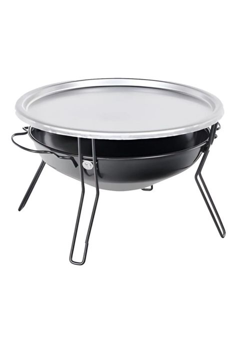 Parrilla Brasero Mesa Acero Inoxidable 30 CM-1