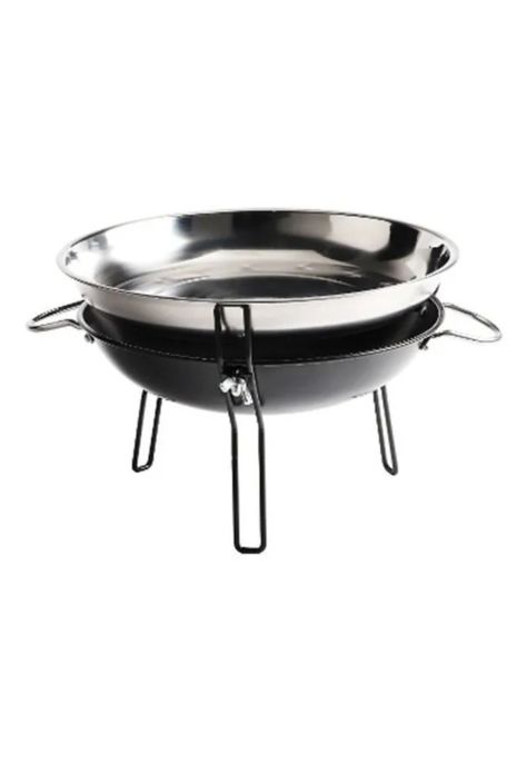 Parrilla Brasero Mesa Acero Inoxidable 30 CM-2