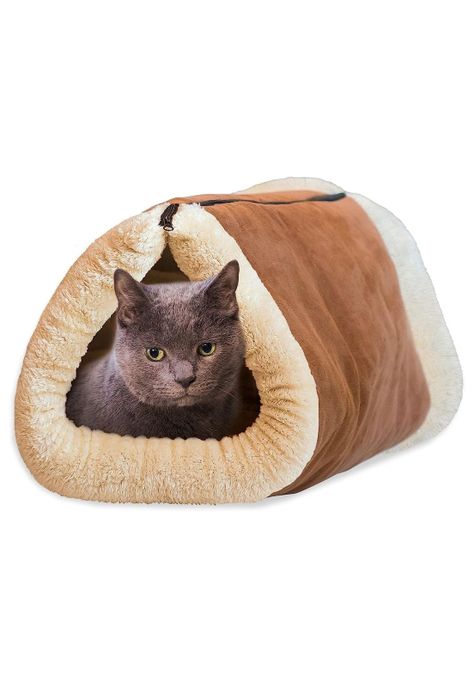 Cama Mascotas Túnel Gatos Lavable 2 En 1-3