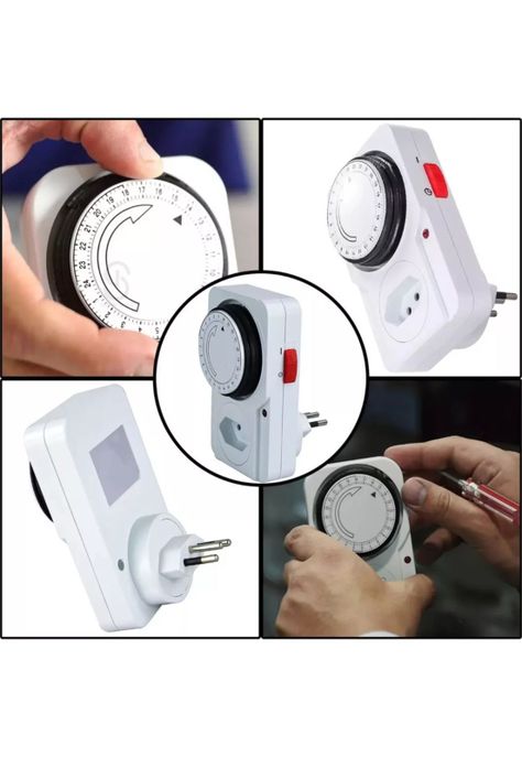 Temporizador Analógico Hogar Adaptador 24 Horas 220V-4