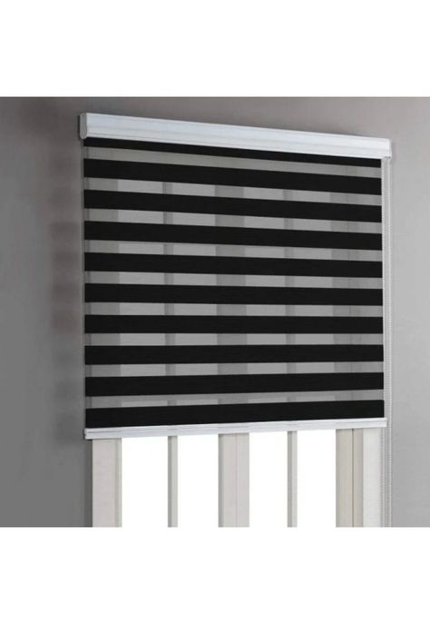 Cortina Roller Dúo Zebra Negra 60x220 CM-3
