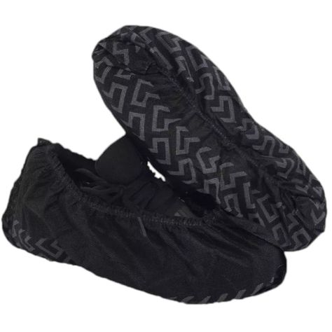 Cubre Calzado Desechable Antideslizante 100xunidades Negro -1