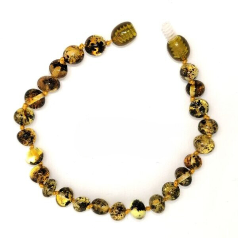 Pulsera adulto ámbar verde-0