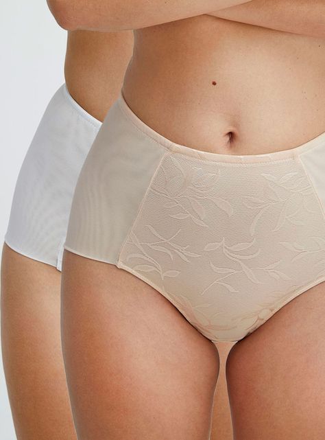 Pack 2 Calzón Maxi Jacquard Minimizer Triumph 9802BN-0