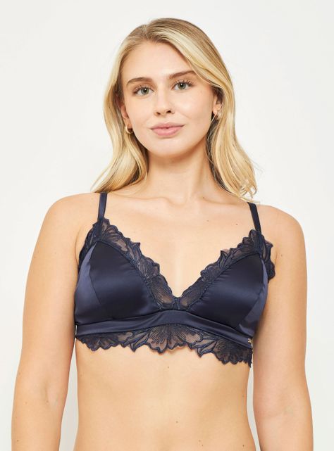 Bralette Satin Chic France 30633AZU-0