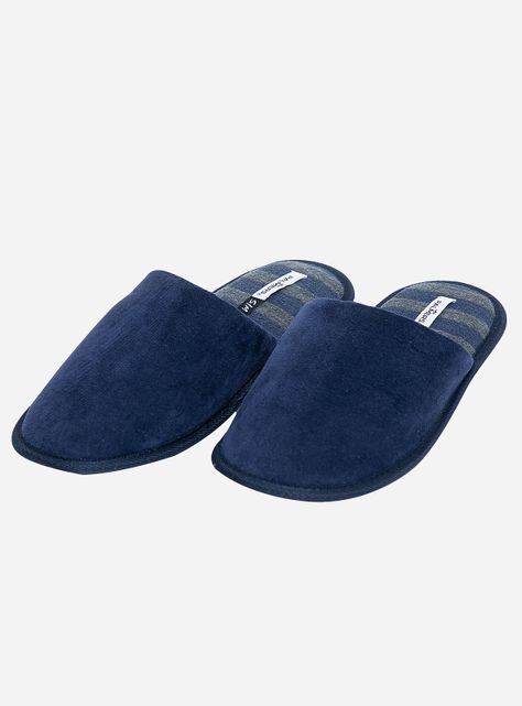 Pantuflas Hombre Azul Palmers-1