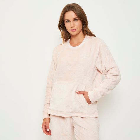 Pijama Mujer Largo Polar Fleece Palmers 6022BCRE-1