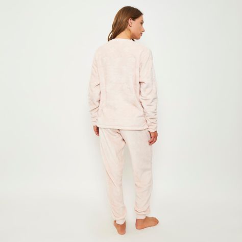 Pijama Mujer Largo Polar Fleece Palmers 6022BCRE-2