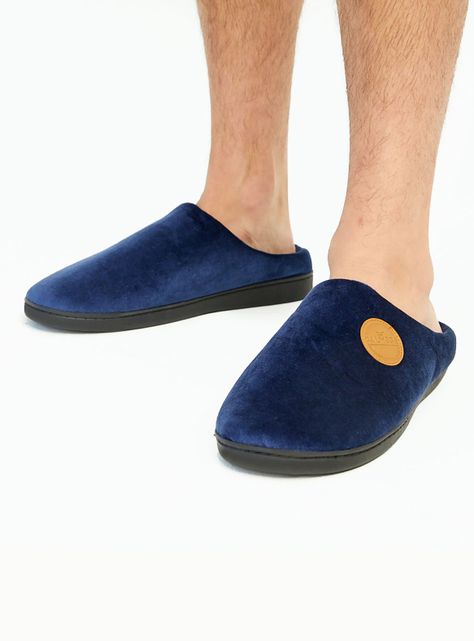 Pantufla Maxi Hombre Azul Palmers-0