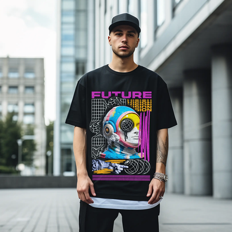 Polera Estilo Urbano - Future-1