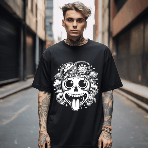 Polera Estilo Urbano - Rick and Morty-1