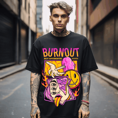 Polera Estilo Urbano - Burnout-1