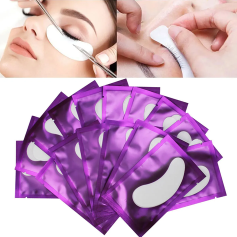 Conjunto Color Rosado De Extensiones De Pestañas Con Caja-1