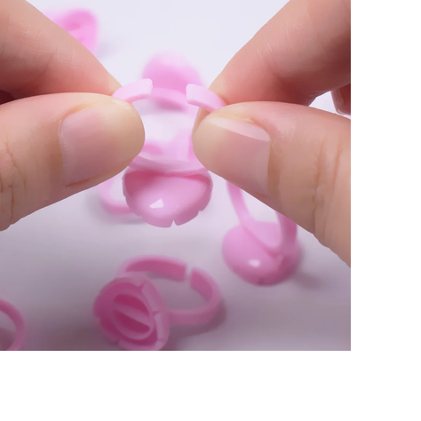 Conjunto Color Rosado De Extensiones De Pestañas Con Caja-2