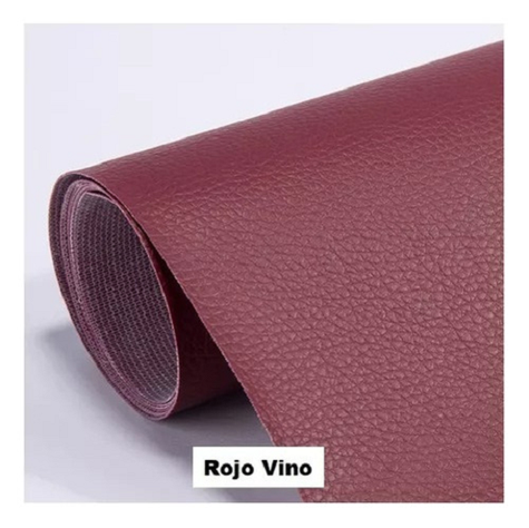 Parche Adhesivo Cuero Impermeable 30x20 Sofás Rojo Vino-0