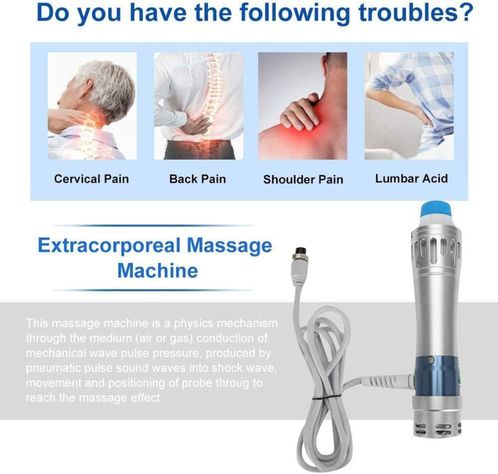 Máquina portátil de terapia de ondas de choque, máquina profesional-2