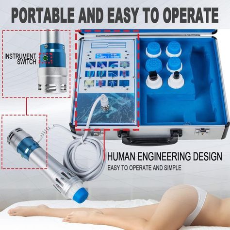 Máquina portátil de terapia de ondas de choque, máquina profesional-3