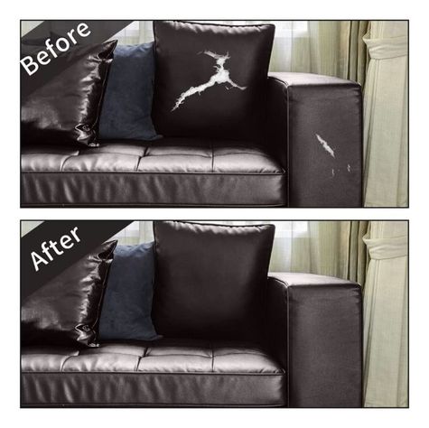 Parche Reparador Cuero Autoadhesivo 50x137cm Para Sofá Auto-4