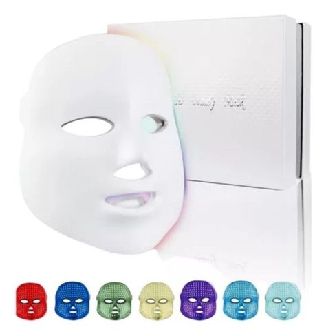 Máscara De Terapia De Luz Facial Led 7 Colores Fototerapia-2