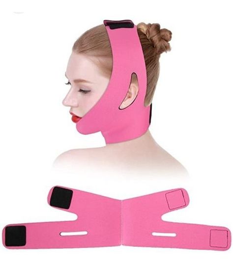 Faja Facial Reductora De Papada Faja Mentonera Mejillas-0