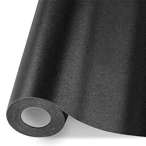 Rollo Parche Reparación Adhesivo Cuero Sillón Sofa 137x50 Cm Negro-2