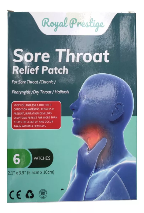 Pack x6 Parches Herbal Calmante Dolor de Garganta -0