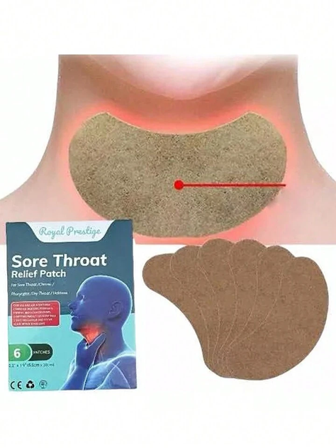 Pack x6 Parches Herbal Calmante Dolor de Garganta -2