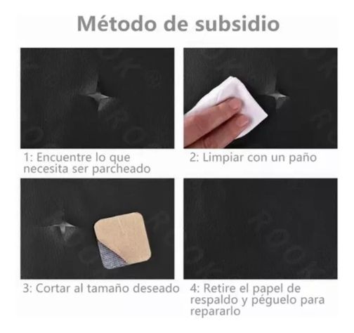 Parche Adhesivo Cuero 30x20 Sofás Reparación Morado-5