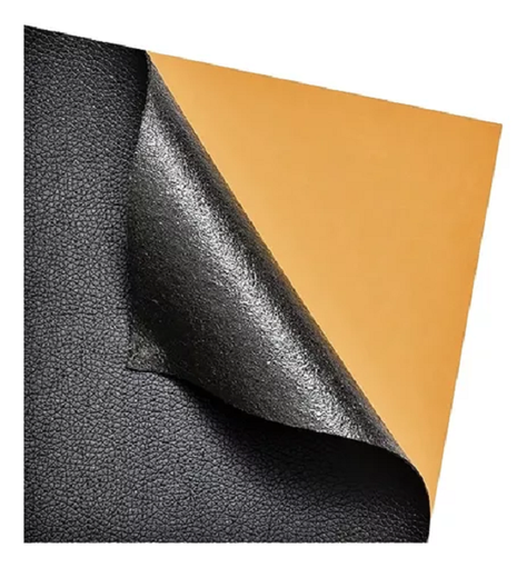Rollo Parche Reparación Adhesivo Cuero Sofa 137x50 Cm Negro-4