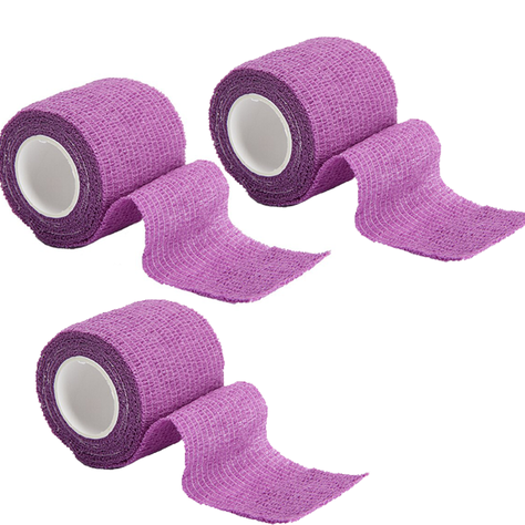 Pack 3 Cintas Autoadherente Coban Vendaje de entrenamiento 5 cm de grosor-0