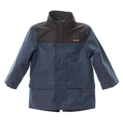 Chaqueta Impermeable para niños y niñas Azul-0