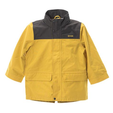 Chaqueta Impermeable para niños y niñas Amarillo-0