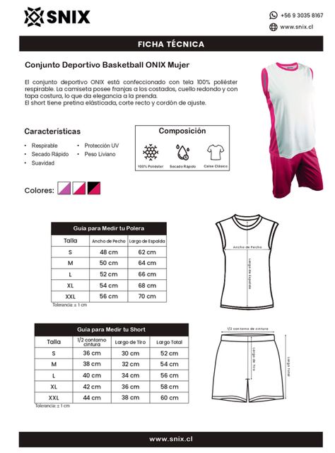 Uniforme de Basketball Onix Femenino Snix-2