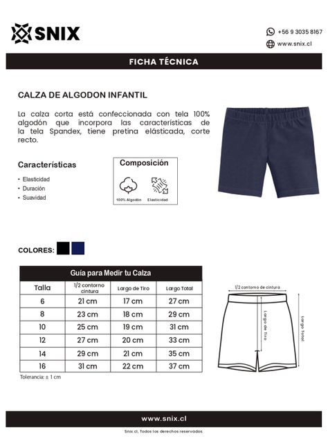 Calza de Algodon Infantil Snix-1